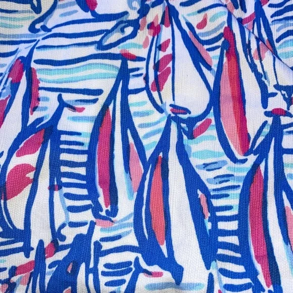 Lilly Pulitzer Michelina Skort Eliza Glisten In The Sun 4 Blue White Vacation - Picture 11 of 16